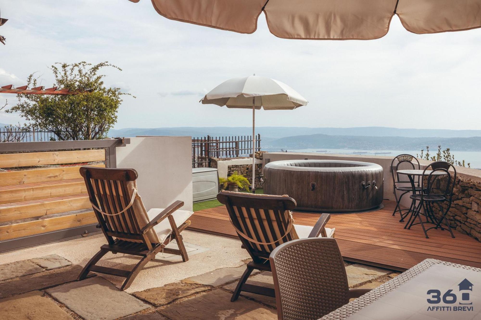 Trieste 10Min Dal Centro Villa Privata Con Jacuzzi מראה חיצוני תמונה